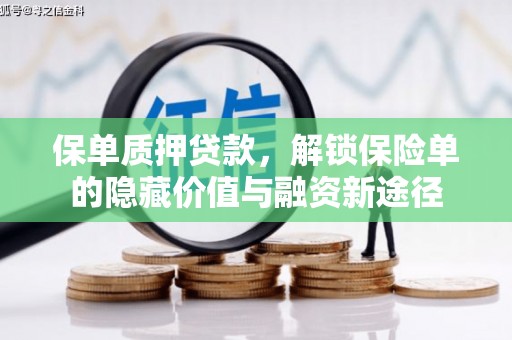 上街保单质押贷款，解锁保险单的隐藏价值与融资新途径