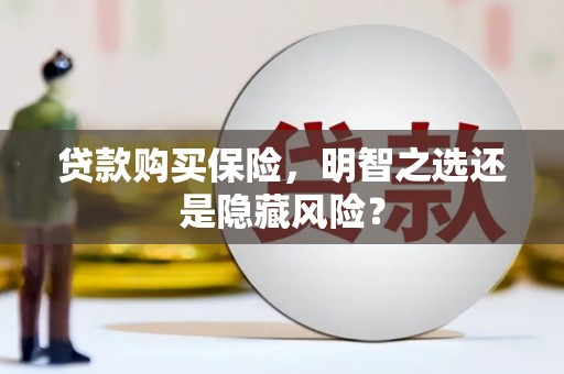 上街贷款购买保险，明智之选还是隐藏风险？
