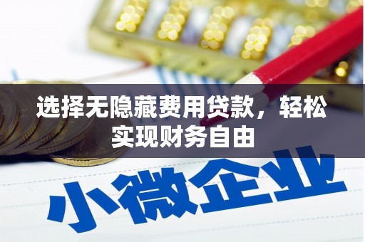 上街选择无隐藏费用贷款，轻松实现财务自由