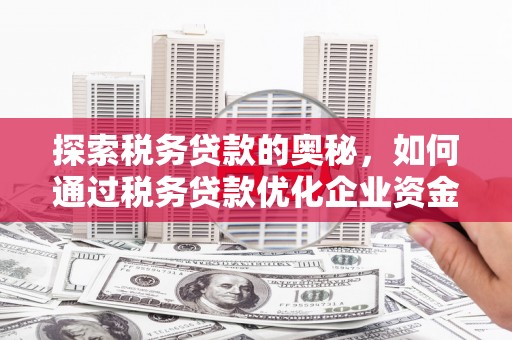 上街探索税务贷款的奥秘，如何通过税务贷款优化企业资金流