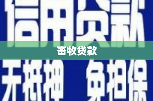上街畜牧贷款