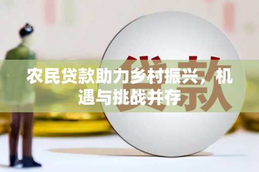 上街农民贷款助力乡村振兴，机遇与挑战并存