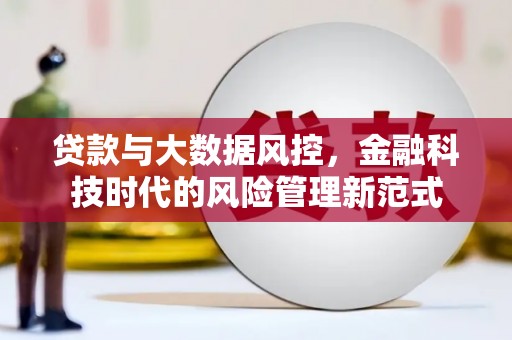 上街贷款与大数据风控，金融科技时代的风险管理新范式