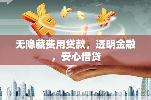 上街无隐藏费用贷款，透明金融，安心借贷