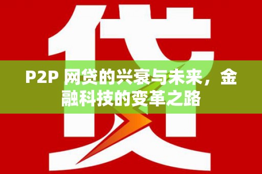 上街P2P 网贷的兴衰与未来，金融科技的变革之路
