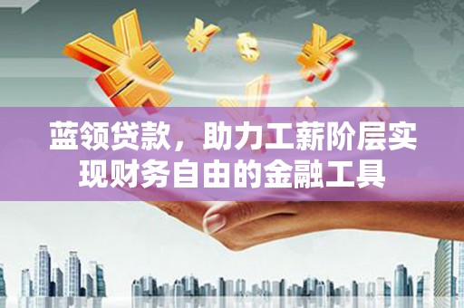 上街蓝领贷款，助力工薪阶层实现财务自由的金融工具