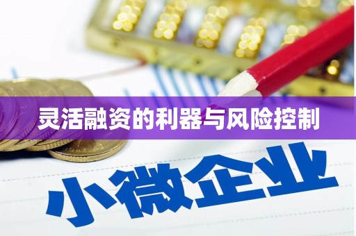 上街灵活融资的利器与风险控制