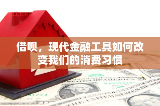 上街借呗，现代金融工具如何改变我们的消费习惯