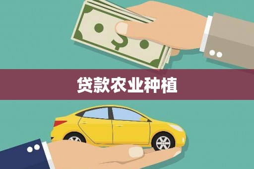 上街贷款农业种植