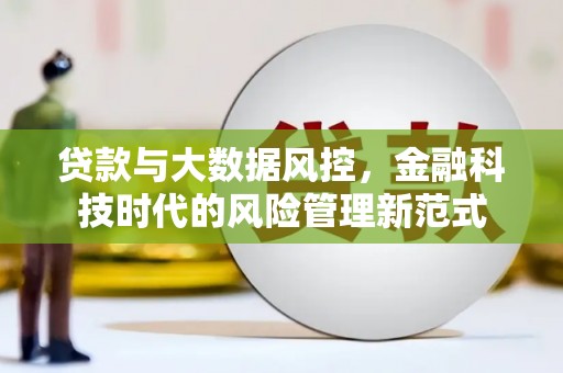上街贷款与大数据风控，金融科技时代的风险管理新范式