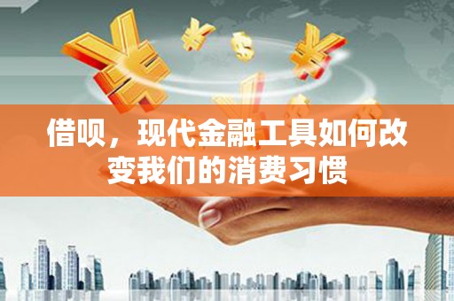 上街借呗，现代金融工具如何改变我们的消费习惯