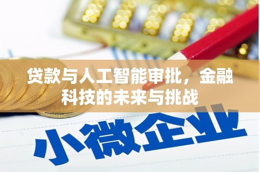 上街贷款与人工智能审批，金融科技的未来与挑战
