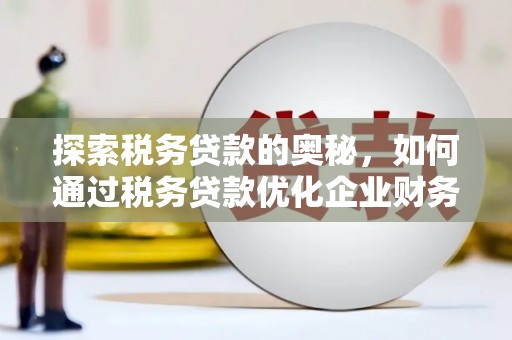 上街探索税务贷款的奥秘，如何通过税务贷款优化企业财务