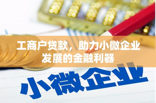 上街工商户贷款，助力小微企业发展的金融利器
