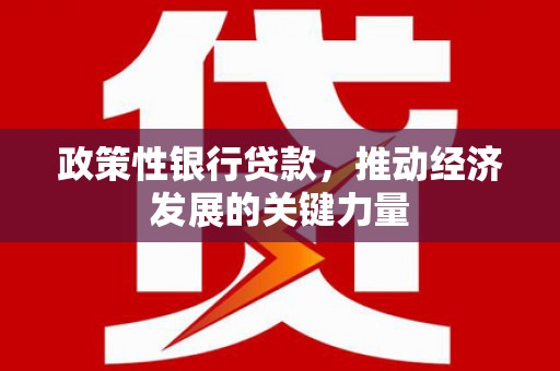 上街政策性银行贷款，推动经济发展的关键力量