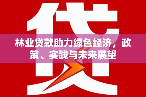 上街林业贷款助力绿色经济，政策、实践与未来展望